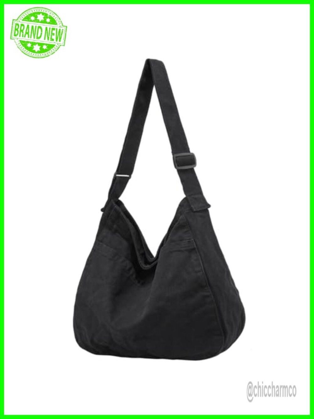 Canvas Tote Bag Hobo Crossbody Shoulder Bag Large Purse Messenger Bag Travel